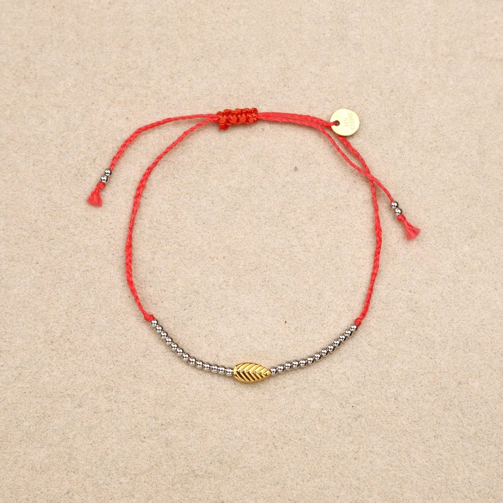 Maiwen Leaf Drawstring Bracelet