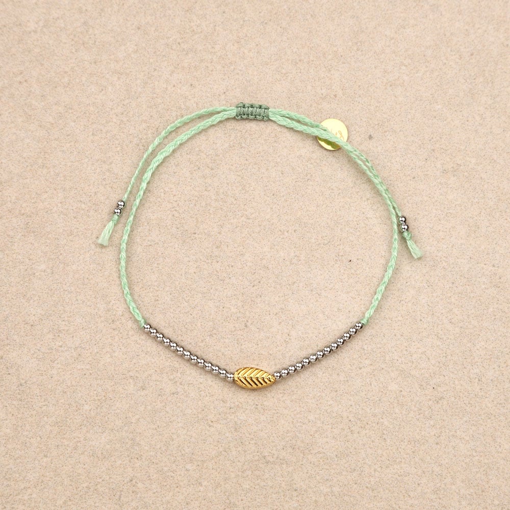 Maiwen Leaf Drawstring Bracelet