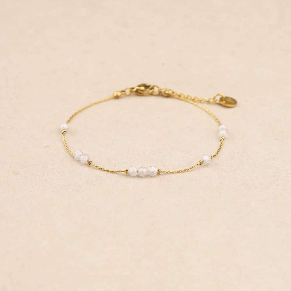 Biba Crystal Beads Gold Bracelet