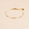 Biba Crystal Beads Gold Bracelet