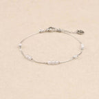 Biba Crystal Beads Silver Bracelet