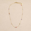 Biba Crystal Beads Gold Necklace
