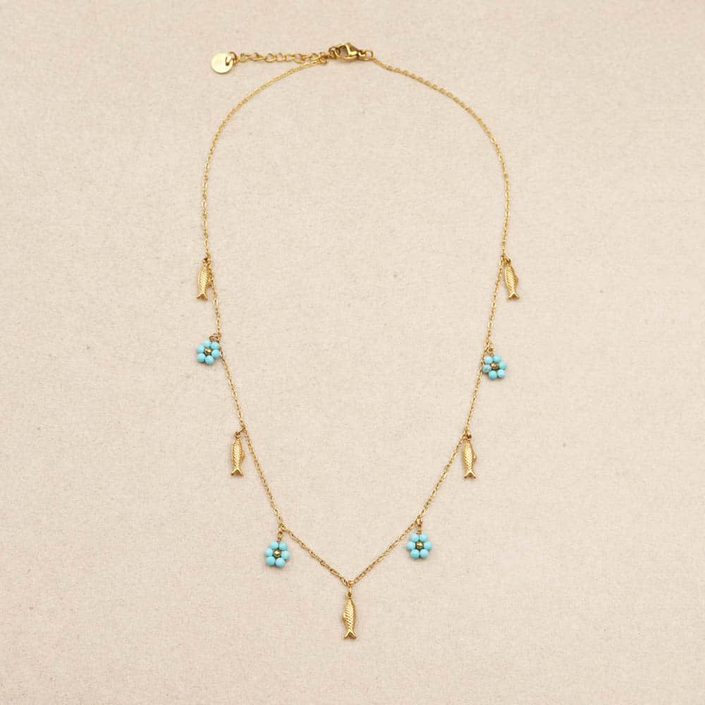 Nélie Fish & Flower Necklace