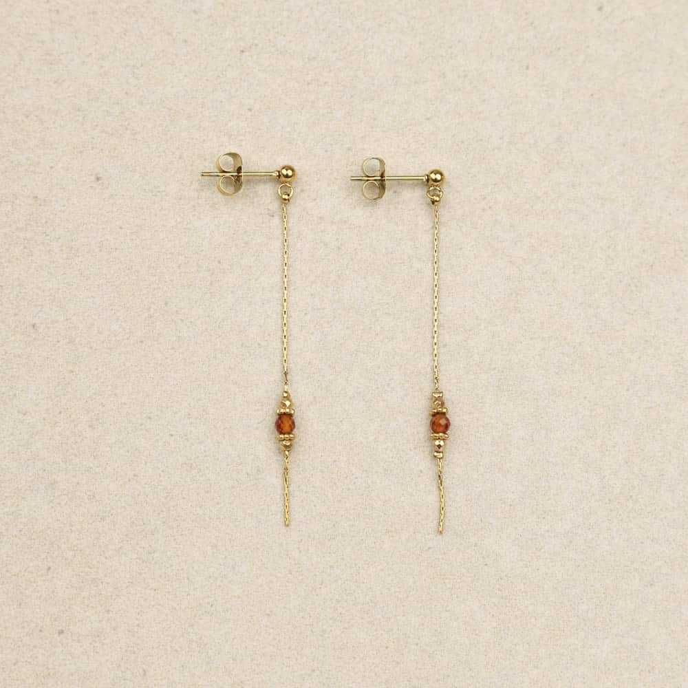 Noyau Crystal At The Tip Earrings