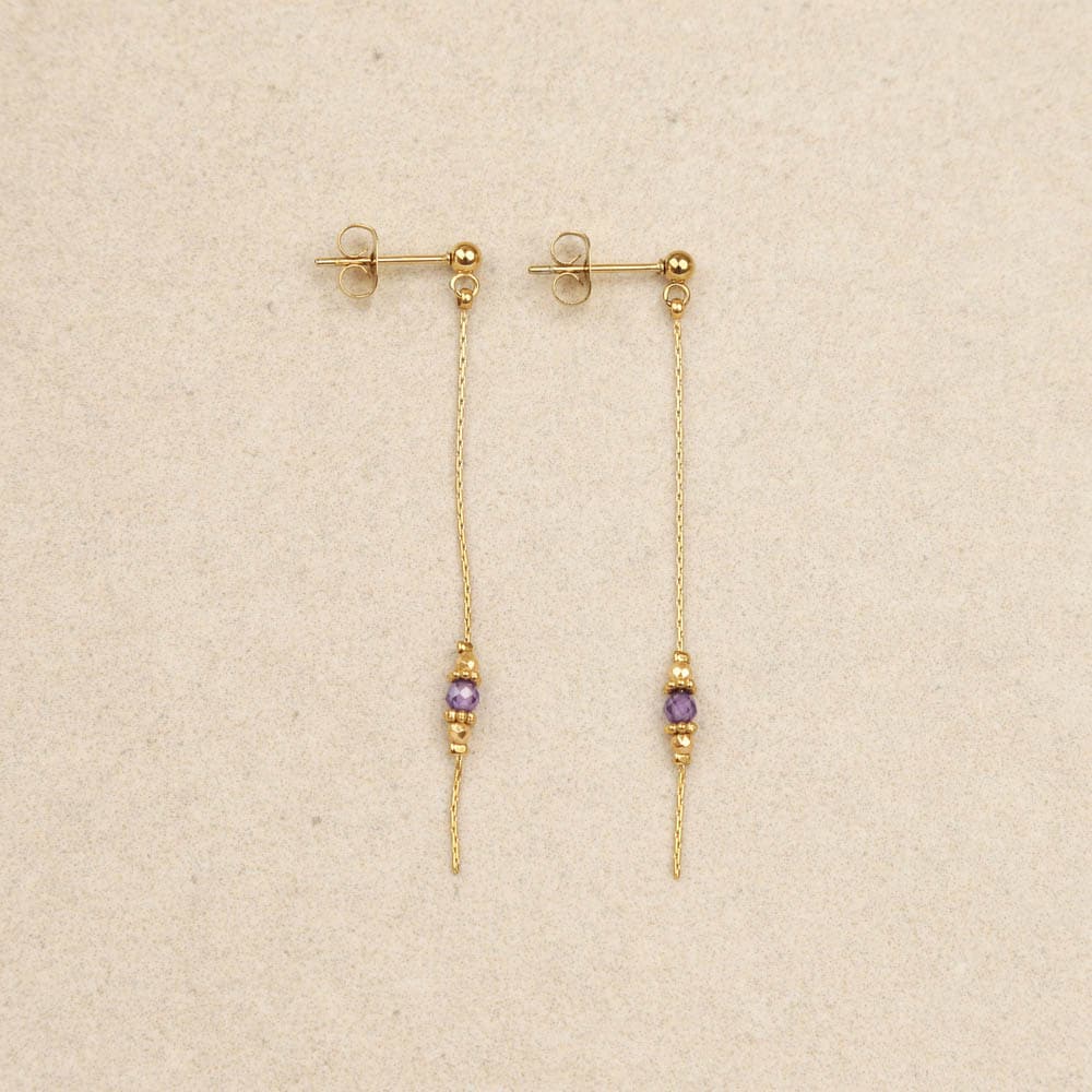 Noyau Crystal At The Tip Earrings