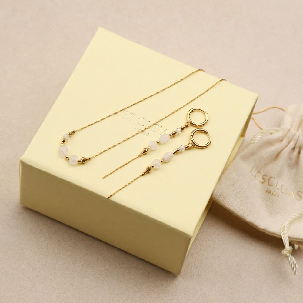 Philomene various shapes stones necklace