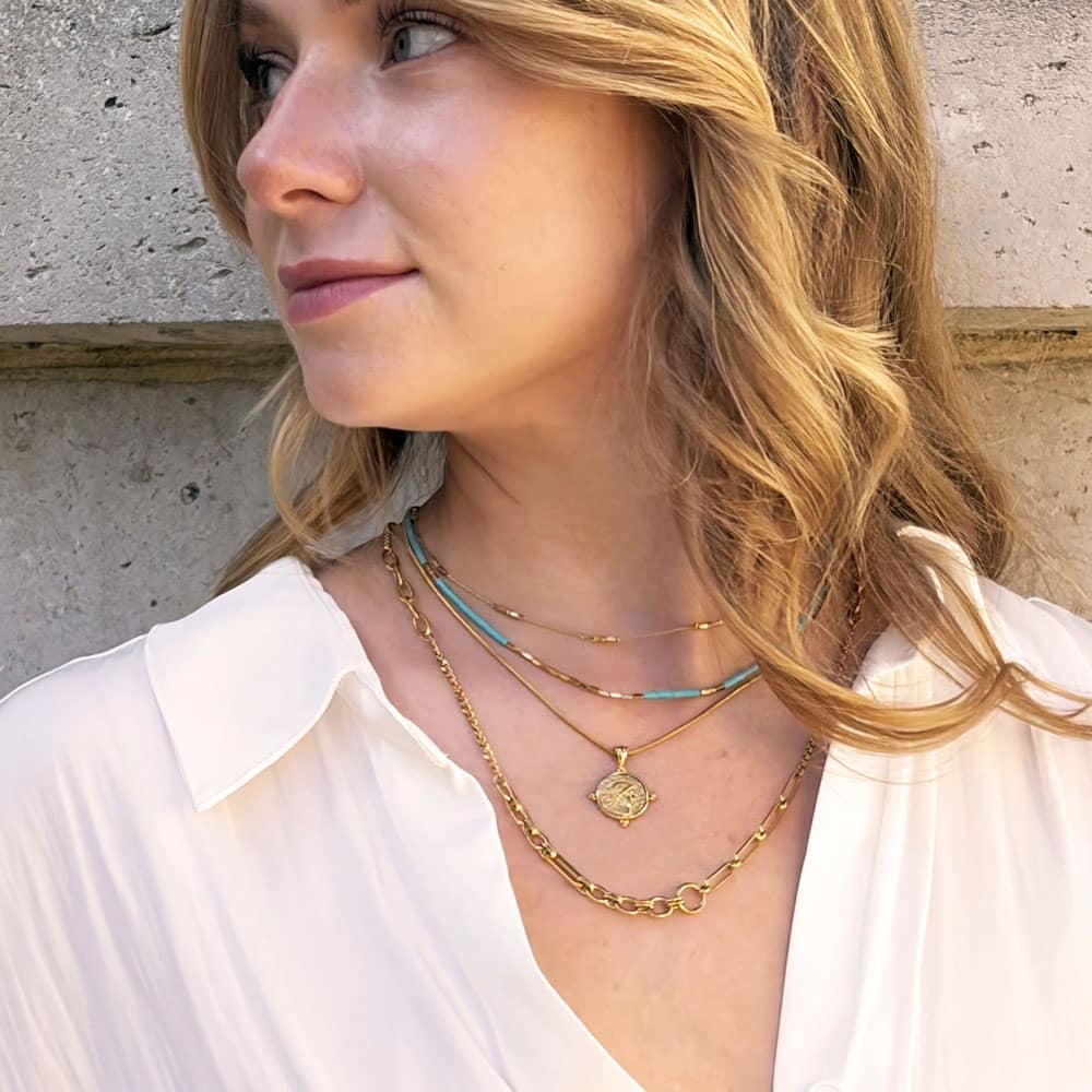 Zia Fine Stone Necklace
