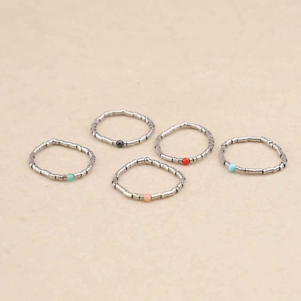 Linais Silver Beads Ring