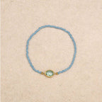 Aelise Light Blue Crystal Elastic Bracelet
