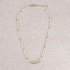 Akar White Stones Beads Necklace