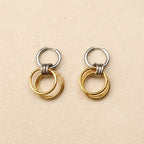 Almea gold silver hoops Earrings