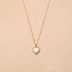 Althéria Pearly White heart Necklace