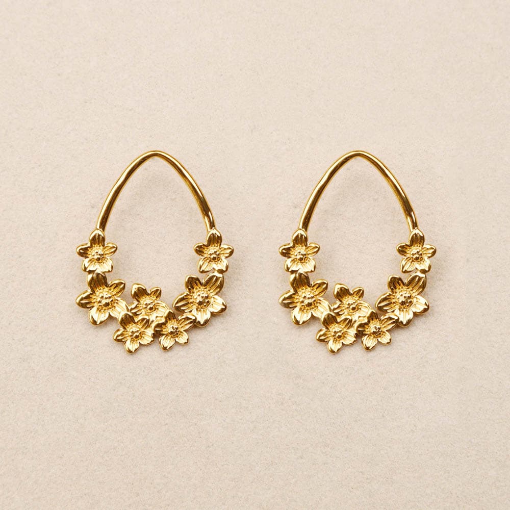 Amarilis oval flowers Earrings