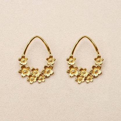 Amarilis oval flowers Earrings
