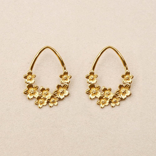 Amarilis oval flowers Earrings