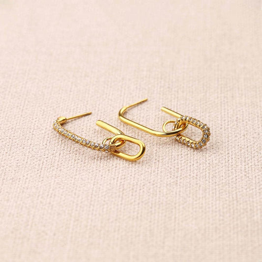 Arvene asymmetrical link Earrings