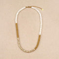 Ashie Mother Of Pearls Disks Necklace