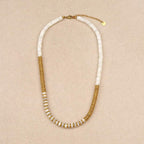 Ashie Mother Of Pearls Disks Necklace
