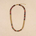 Ashie Multicolor Disks Stones Necklace