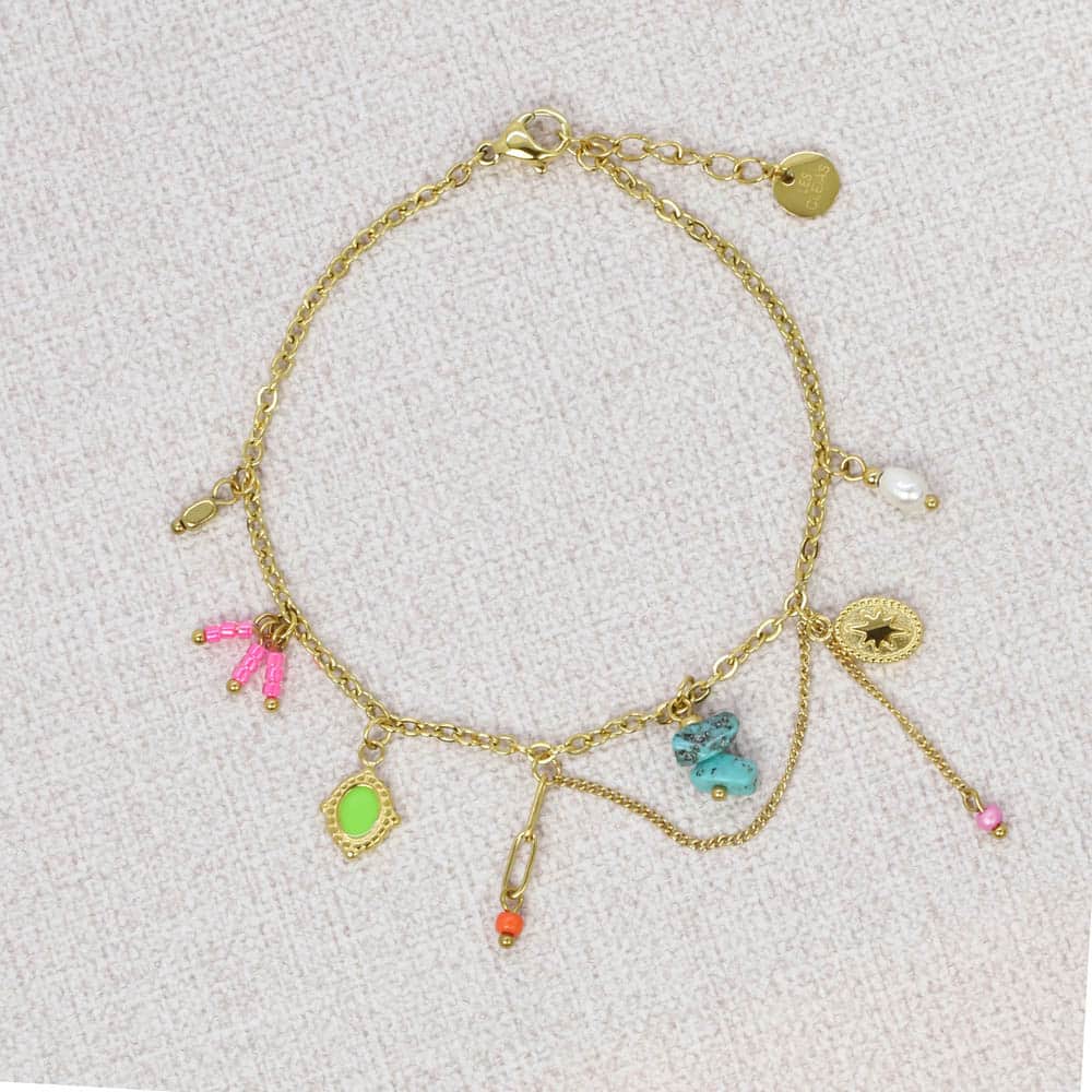 Brianna Frame Charms Bracelet