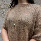 Cendrine Double-Row Pearl Long Necklace