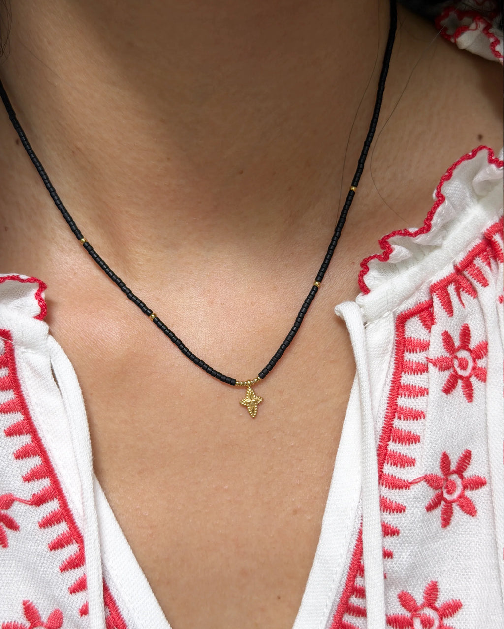 Cleane cross Miyuki beads Necklace