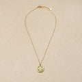 Cleophée Clover Round Pendant Necklace Green