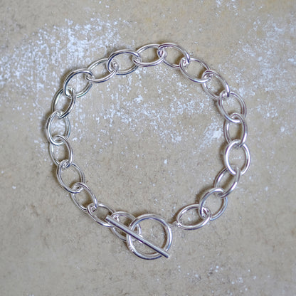 Sterling Silver Oval Links Bracelet
