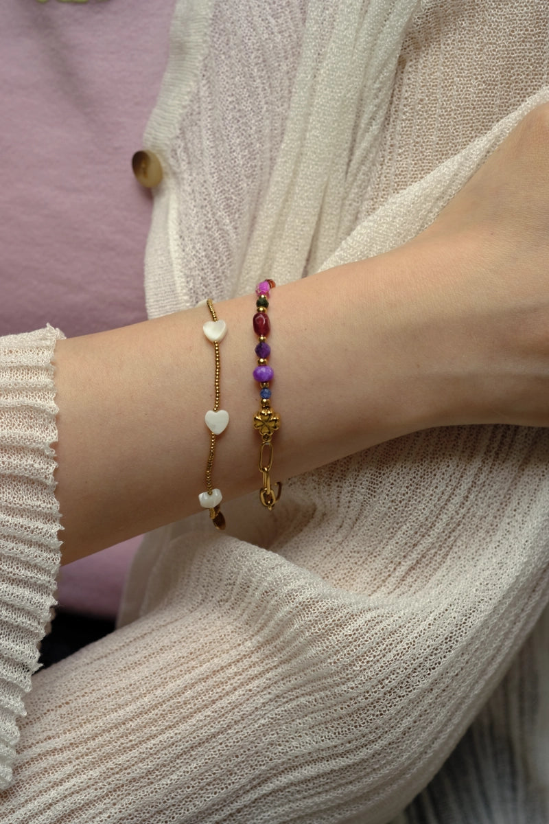 Soleanne Half Multicolor Crystal Bracelet