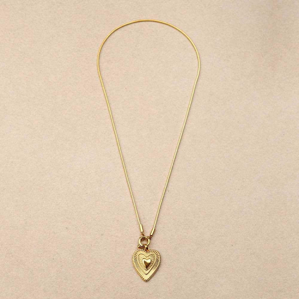 Elyna heart snake chain Necklace