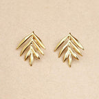 Enore Leaves Gold Earrings