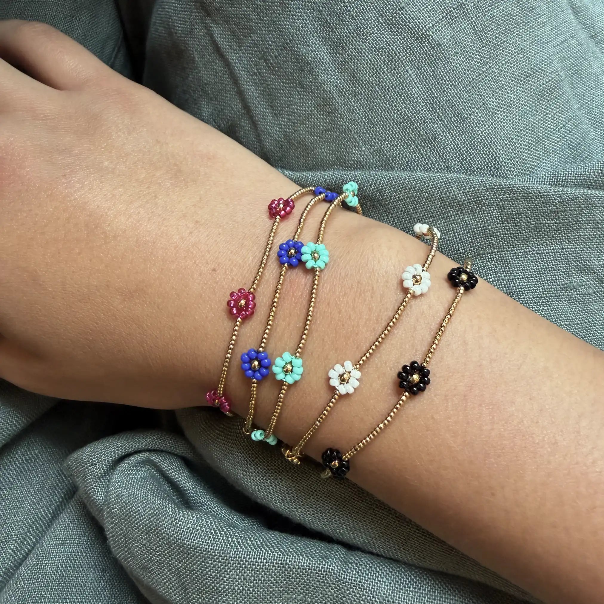 Prairie Flower Bracelet – Green Lemon Atelier