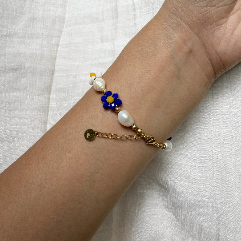 Yasmine crystal flower bracelet