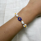 Yasmine crystal flower bracelet
