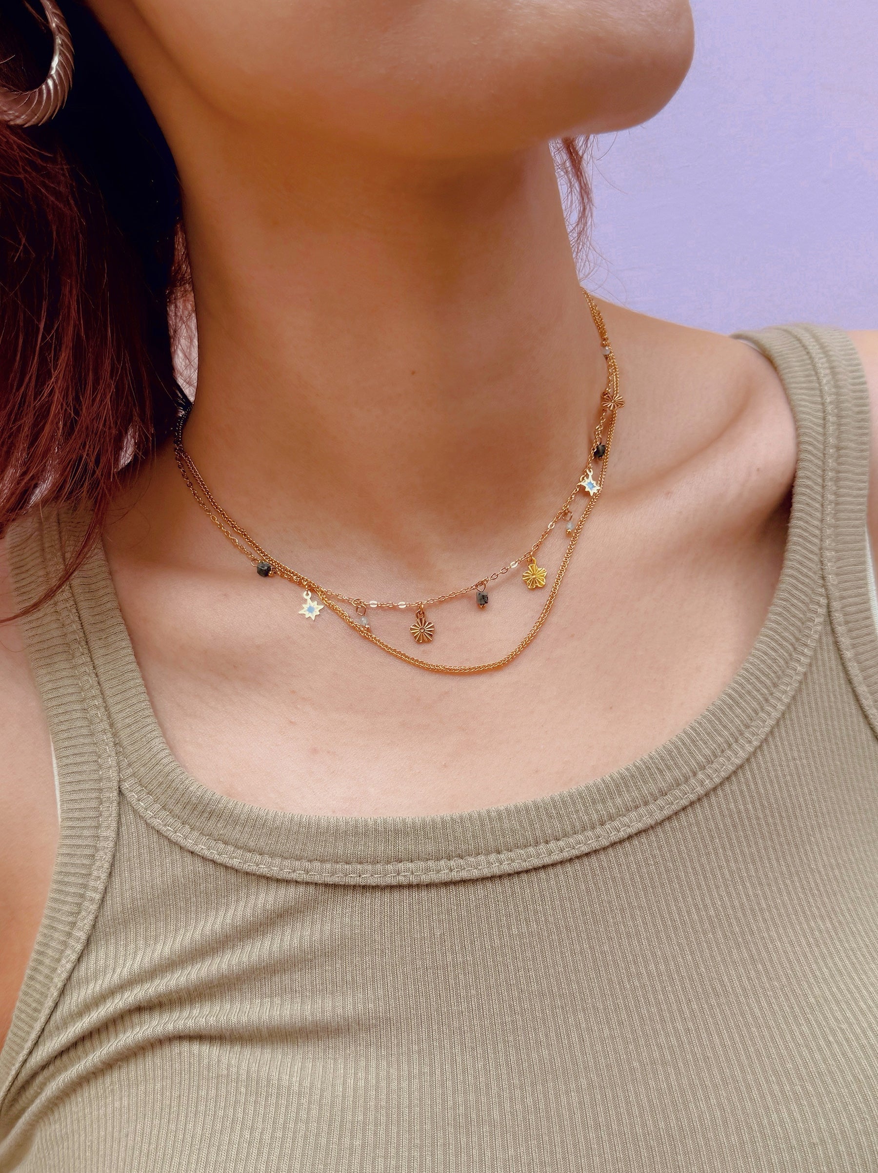 Naosa Star Light Mini Charms Necklace