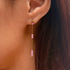 Biba Drop Chain Gold Earrings