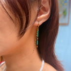 Zia Fine Stone Chain Earrings