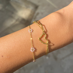 Loviane Heart Double Rows Bracelet