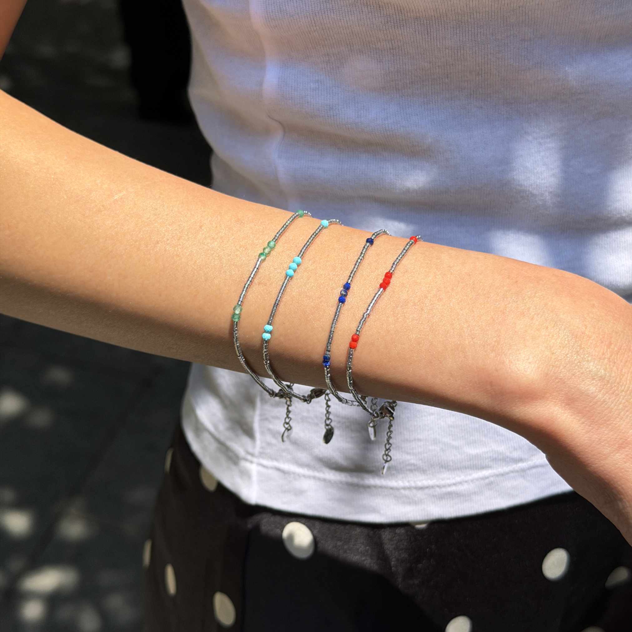 Linais Silver Beads Bracelet