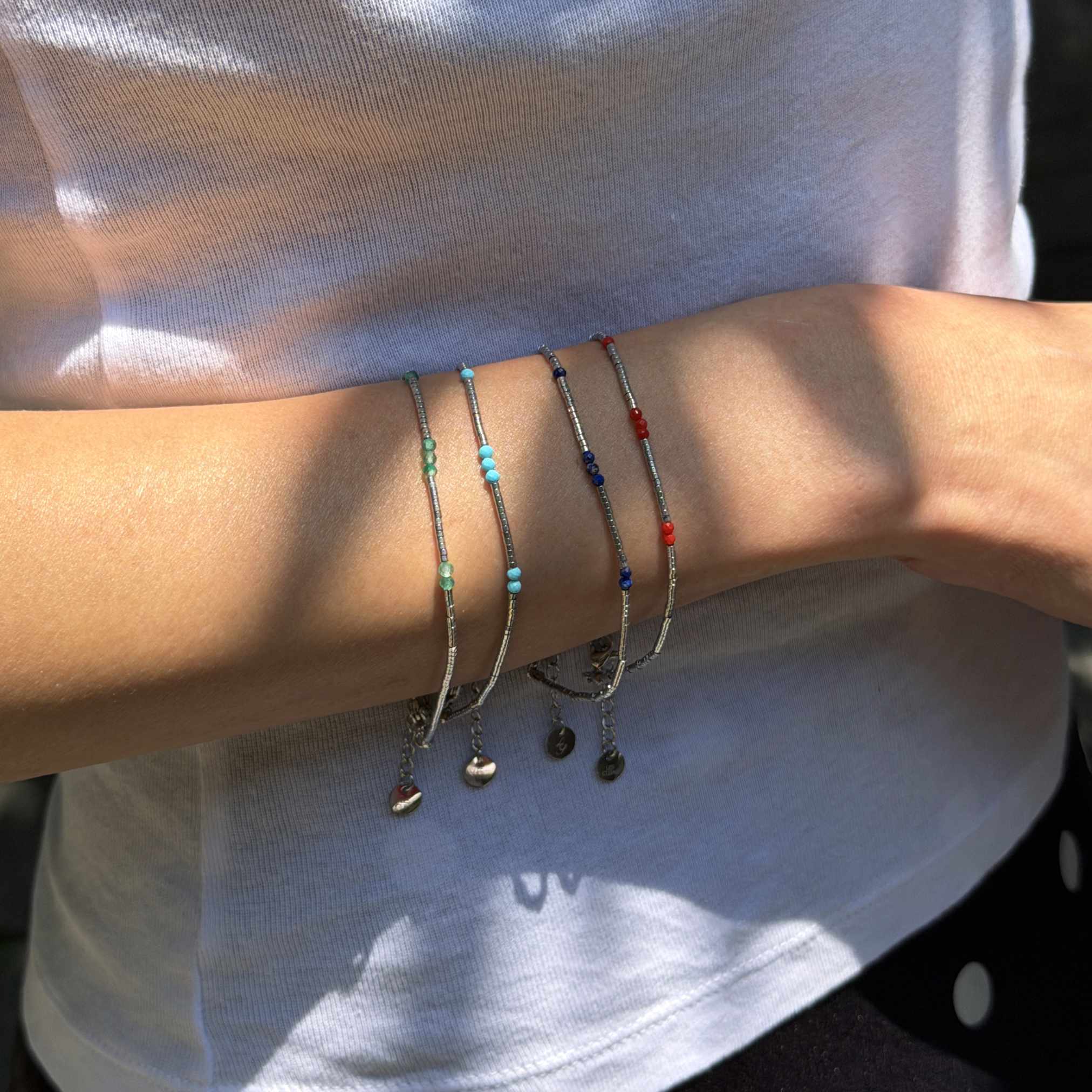 Linais Silver Beads Bracelet