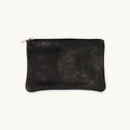Iridescent Black Metallic Zip Pouch L Size