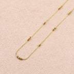 Keryan Sparkling Beads Gold Necklace