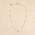Keryan Sparkling Beads Gold Silver Necklace