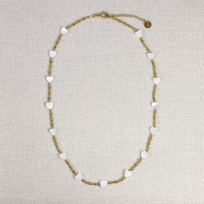 Kirlia Heart Mother-of-Pearl Necklace