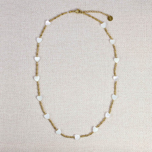 Kirlia Heart Mother-of-Pearl Necklace