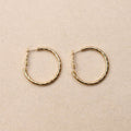 Siana chased texture Creoles Earrings