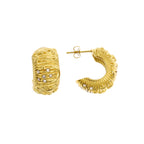 Tia Creole Rhinestone Earrings