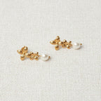 Jacynthe Floral Pearl Earrings