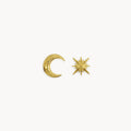 Helio Moon And Star Earrings