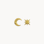 Helio Moon And Star Earrings